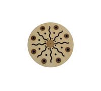 Tambor OceáNico Tambor de corriente madera maciza, tambor mano 8/10/12 pulgadas con hermoso diseño for yoga y meditación sonido ondas marinas curativas(8 inch)