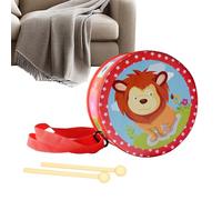 Tambor Para, Instrumento de Despertar,Set de tambor de madera con correa ajustable de 15 cm, para niños y niñas de 2 a 5 años, cumpleaños, casa, escuela