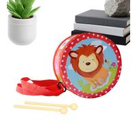 Tambor Para | Juego De Desarrollo Del Ritmo,Set De Tambor De Madera Con Correa Ajustable De 15 Cm - Para Niños Y Niñas De 2 A 5 Años Educación Temprana Cumpleaños Hogar Guardería Sala De