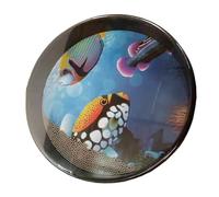 Tambor portátil para, instrumento de sonido ondulado, Tambor de mar Comfort Sound, Herramienta de enseñanza de música, cuentas metálicas integradas, sonido cómodo, tambor de mar, mejora la exp