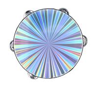 Tambor Portátil, Radiante Claramente Afilado Sólido de Sierra Doble Reflectante Múltiples Propósito para Baile (20.3 cm / 8 pulgadas)