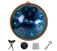 Tambor profesional de 9, 10, 12, 14 notas, instrumento de percusión de acero con bolsa de viaje, decoración de cuerda y mazos para meditación, yoga, relajación zen