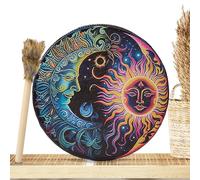 Tambor Shaman, tambor indio, palo de tambor Schaman hecho mano, un regalo para los amantes de la música Schaman, decoraciones navideñas
