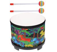 Tambor Tom de tierra para, instrumento de percusión para, instrumento de percusión de carnaval de 8 pulgadas - Instrumento musical de percusión de madera para bebés con 2 mazos para gar