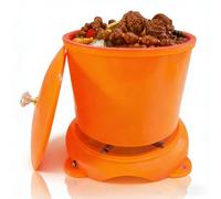 Tambor Vibratorio Eléctrico, Mini Pulidora Vibratoria 360° Con Tapa, Velocidad Ajustable, Máquina Pulidora Automática De Rocas De 18 Cm, Para Diversos Abrasivos De Pulido, Para Joya olive stone shell