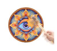 Tambores chamánicos - Tambor de mano decorativo con de tambor | Instrumento de sanación para meditación, rituales, ceremonias, arte chamánico, herramienta de percusión, viaje de licores y
