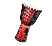 Tambores de bongo para niños, tambores africanos para niños,Drum tallado a mano de 8 pulgadas inspirado en multicolor | Herramienta musical, decoración artística de la música para actuaciones escénica