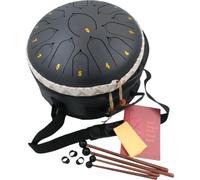 Tambores de lengua Shelter TDG-1315-13 pulgadas, 15 tonos, mazos + bolsa + folleto de música incluido