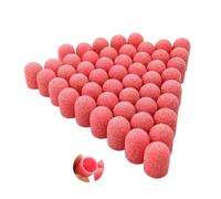 Tambores de Lijado 50 Uds Base de plástico tapas rosas con agarre cuidado pedicura pulido bloque arena accesorios taladro herramienta for cutículas pies(80 Grit)