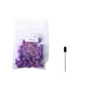 Tambores de Lijado 50 Uds. Purper taladro de uñas tapas lijado pedicura cortador fresado goma giratorio quitar manicura eléctrica(5x11mm-180)