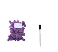 Tambores de Lijado 50 Uds. Purper taladro de uñas tapas lijado pedicura cortador fresado goma giratorio quitar manicura eléctrica(7x13mm-120)