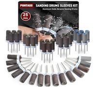 Tambores de Lijado para Dremel, Mangas de Lijado con Vástago 3 mm Cilindros de Lijado,180/240/600/1000/1500/2000 Granos Lija Accesorios Lijas de Tambor para Lijado Y Eliminación de Óxido En Metales