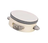 Tambores de mano de madera, equipo de percusión, campanas de metal, pandereta redonda, adecuada para educación musical y escenario, tambor de mano de metal de madera