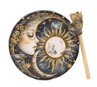Tambores de mano para adultos 25,4 cm Patrón Egipcio de la Antigua Lunar