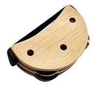 Tambores de pie para adultos, agitador de pie | Percusión de pandereta Small Foot | Instrumento musical con campanilla de metal, conjunto de batería de correa elástica para tocar la batería y