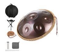 Tambores Handpan Para Adultos, Percusión De Tambor Handpan De 432/440 Hz, Steel Hand Drums De 9/10/12 Notas En Re Menor, Instrumentos Musicales Para Sanación Sonora(E,440HZ/9Note)