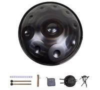 Tambores Handpan - Percusión De Tambor Handpan, 9/10/12 Sonidos 22 Pulgadas Tambor De Mano En Re Menor, Hand Drum Steel Drum Percusión, for Conciertos De Yoga Y Producción De Audio(B,9 notes (440Hz))