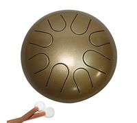 Tambores Lengua Acero de 8 Notas, Tongue Drum nstrumentos 6 Pulgadas con Mazos de Tambor para Camping, Yoga, Meditación, Terapia De Músic, Regalo De Instrumento De Música (Color : A)