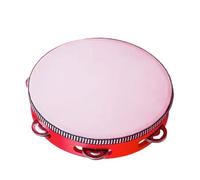 Tambores para adultos, profesional a mano, instrumento de percusión educativa, Sturdy Wooden Frame, Double Row Jingles, Ideal para clases de música, Beginner Practice