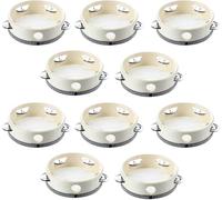 Tamborine Instrumento musical para adultos, pandereta de madera, pandereta de 6 pulgadas: Tamborina de madera con cascabeles de metal de una sola fila, pandereta de percusión regalo para la iglesia