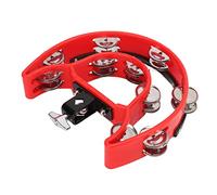 Tambourina Manual Doble Metal Jingles Instrumento de Percusión Handheld para Niños TambourinedOll Row Tambourinemeta a su Otro Conveniente