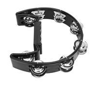 Tambourine Jingle Black Cat Forma, Non Slip Many Half Moon Tambourine Para Cantar, Llenar Ambiencias Y Agregar DiversióN A Fiestas, Bailes, Conciertos, Actuaciones En Vivo