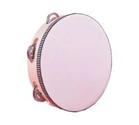 Tambourines Adults, Professional Handheld Drum, 8 Inch Wooden Frame, Double Row Metal Jingles, Educational Percussion Instrument for, Music Practice Performance