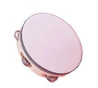 Tambourines for Adults, Professional Handheld Drum, 8-Inch Percussion Instrument, Double-Row Jingles, Educational Musical Tool for Beginners, Bands, and Classroom Rhythm Training
