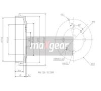 Tamburo freno MAXGEAR 19-0831