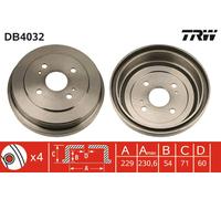 Tamburo freno TRW DB4032