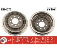 Tamburo freno TRW DB4072