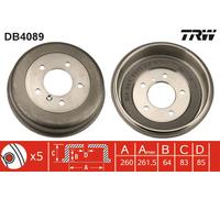 Tamburo freno TRW DB4089