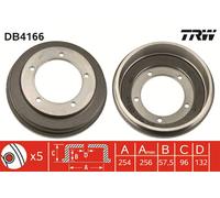 Tamburo freno TRW DB4166