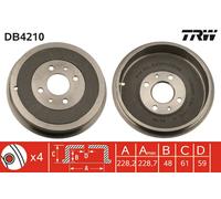 Tamburo freno TRW DB4210