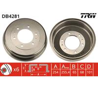Tamburo freno TRW DB4281