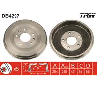 Tamburo freno TRW DB4297