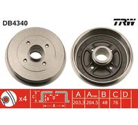 Tamburo freno TRW DB4340