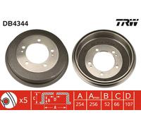 Tamburo freno TRW DB4344