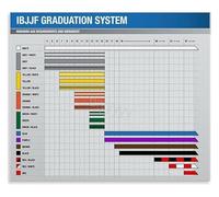 TAMDDBPJD Brazilian Jiu Jitsu Belt System Poster Canvas Painting Martial Arts Rankings Wall-Art for Dojo Living Room(Unframed,08x12inch(20x30cm))