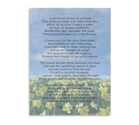 TAMDDBPJD Home Decor Canvas Poster with Romantic Cloud Poetry Art for Bedroom Living Room Walls(Unframed,08x12inch(20x30cm))