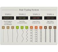TAMDDBPJD The Hair Guide Complete Texture Curl Patterns and Wellness Canvas Painting Wall-Art(Framed,08x12inch(20x30cm))
