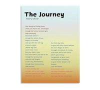 TAMDDBPJD Vintage Journey Poetry Canvas Poster Art for Wall Decor in Bedroom Living Room and Home Office Spaces(Framed,16x24inch(40x60cm))