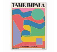 Tame Impala At Glastonbury Gig Poster Vintage colorido lienzo pintura Retro cuadros de pared para sala de estar decoración del hogar 21x30cm sin marco