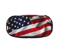 Tamiger American Flag1 - Bolsa de almacenamiento para lápices, para estudiantes, niños, niñas, uso diario, práctico, Black, Talla única, Organizador de bolsas