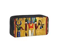 Tamiger Antiguo Egipto Tribe Series - Estuche unisex espacioso para bolígrafos de gran capacidad, organizador de papelería para llevar a diario