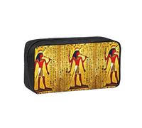 Tamiger Antiguo Egipto Tribe Series - Estuche unisex espacioso para bolígrafos de gran capacidad, organizador de papelería para llevar a diario