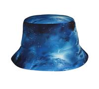 Tamiger Blue Galaxy Print - Sombrero de pescador ligero y transpirable con ala ancha y protección solar para mujer y hombre