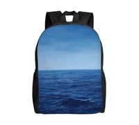 Tamiger Blue Ocean Sea Print - Mochila unisex para oficina, viajes, senderismo, viajes diarios, aventuras al aire libre