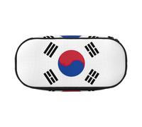 Tamiger Bolsa de almacenamiento con la bandera de la República de Corea, para estudiantes, niños, niñas, uso diario, práctico, Black, Talla única, Organizador de bolsas
