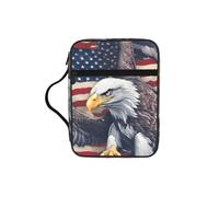 Tamiger Bolsa de almacenamiento de la Biblia con estampado de águila americana, organizador religioso, accesorio de regalo cristiano